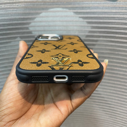 LogoLuxe Leather iPhone Case