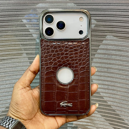 Leather Logo iPhone 17 Pro Max Case