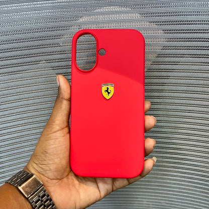 RedPrancing Horse Silicone iPhone 16 Plus Case