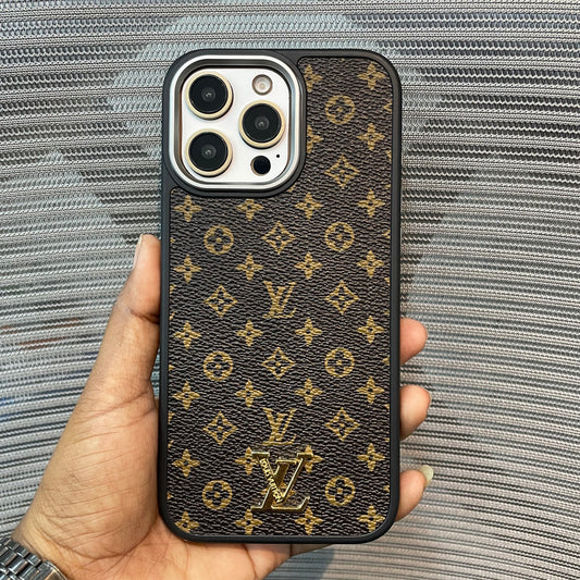 LogoLuxe Leather iPhone Case