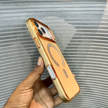 Orange Diamond MagSafe iPhone 17 Pro Max Case