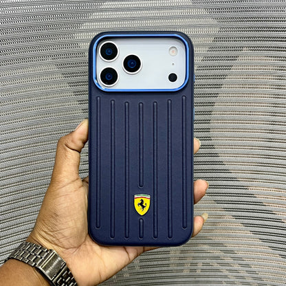 Leather Racing Logo iPhone 17 Series Case