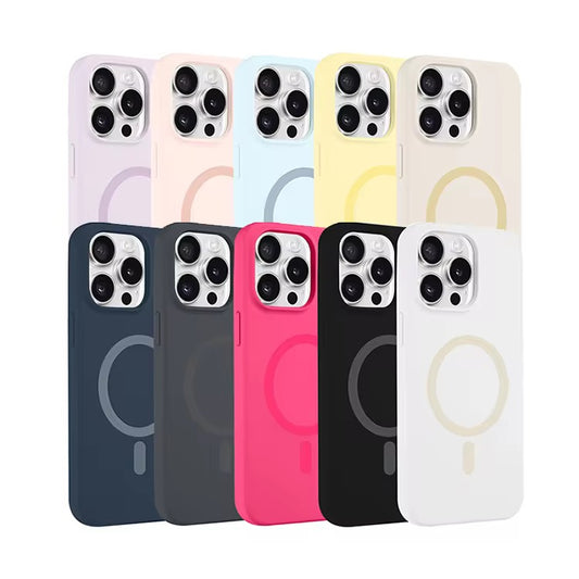 Silicone MagSafe Hard Case for iPhone