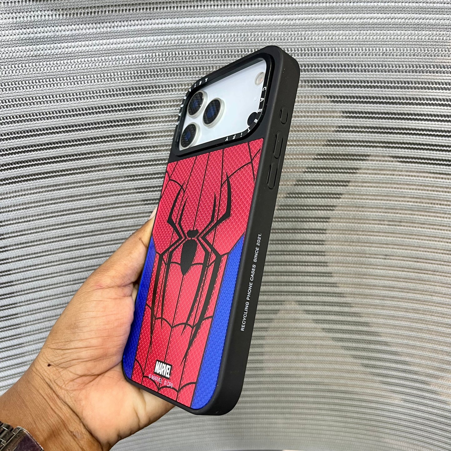 Embossed Spider Printed  iPhone 17 Pro Case