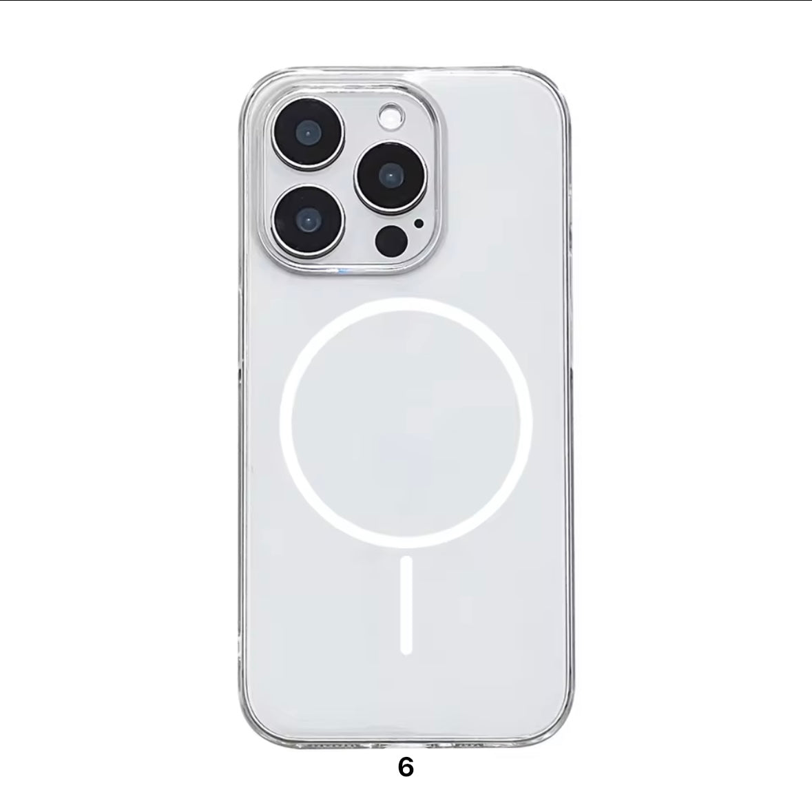 Anti-Yellow Transparent MagSafe iPhone Case