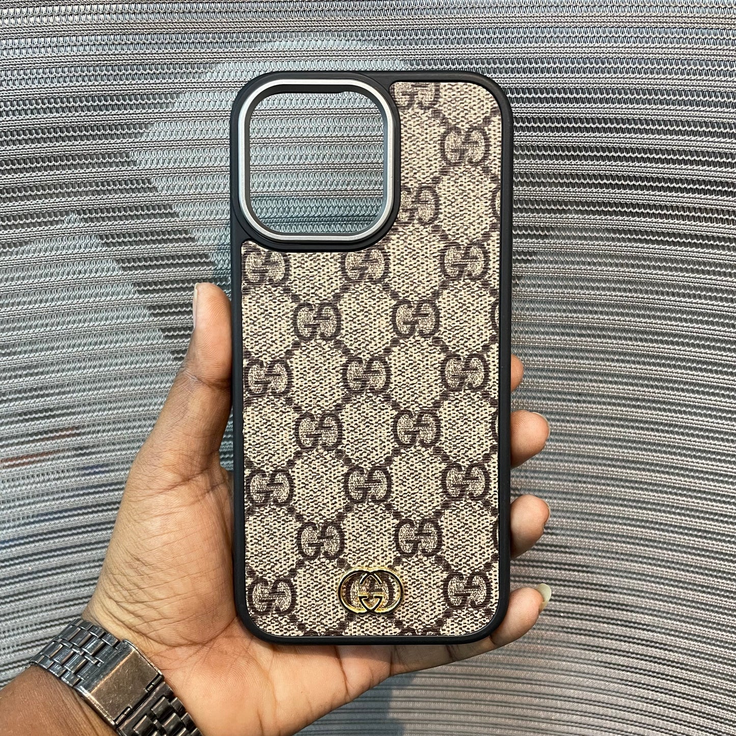 LogoLuxe Leather iPhone Case