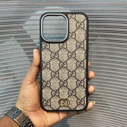 LogoLuxe Leather iPhone Case