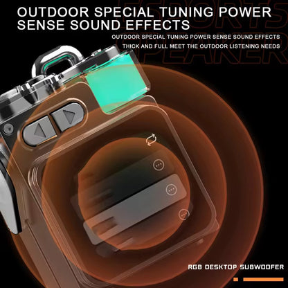 Metal RGB Wireless Speaker with Touch Display