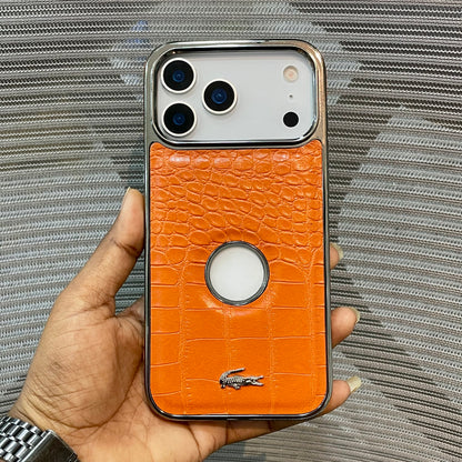 Leather Logo iPhone 17 Pro Max Case