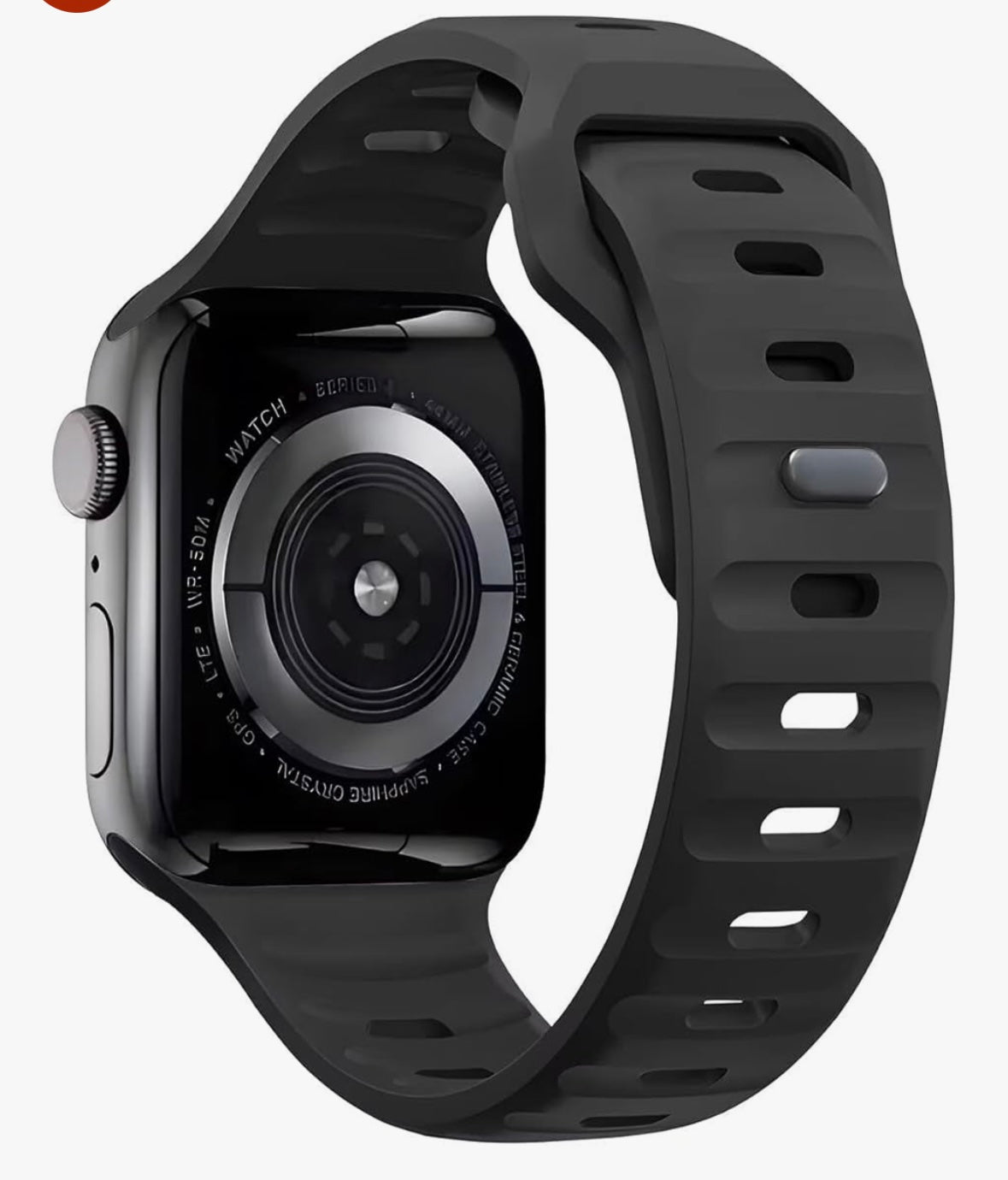 Silicone Wave Textured Apple Watch Strap