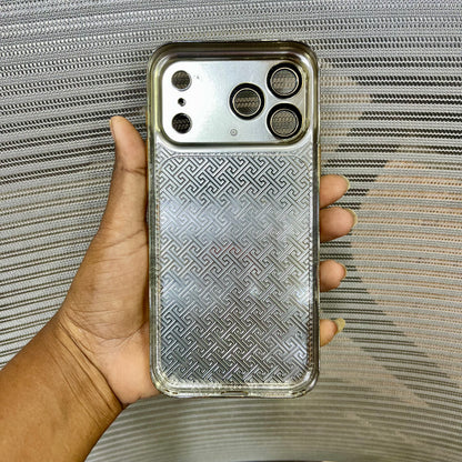 Premium Embossed Leather Logo iPhone 17 Pro Max  Case
