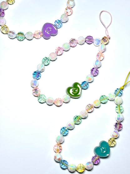 Aesthetic Heart Phone Charm Strap