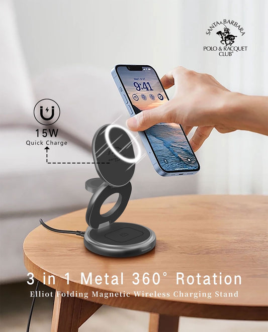 3 in 1 Elliot Foldable Wireless Charging Stand