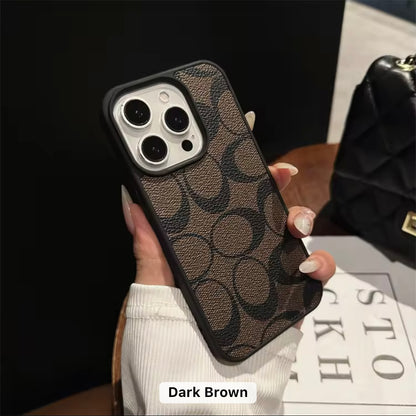Premium Leather Hard Case for iPhone