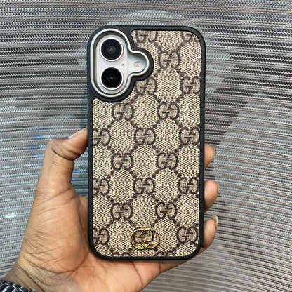 LogoLuxe Leather iPhone Case