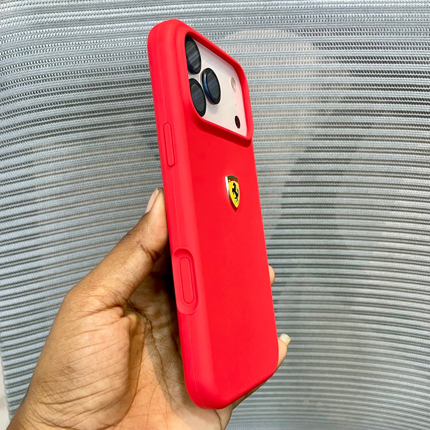 RedPrancing Horse Silicone iPhone 17 Pro Case