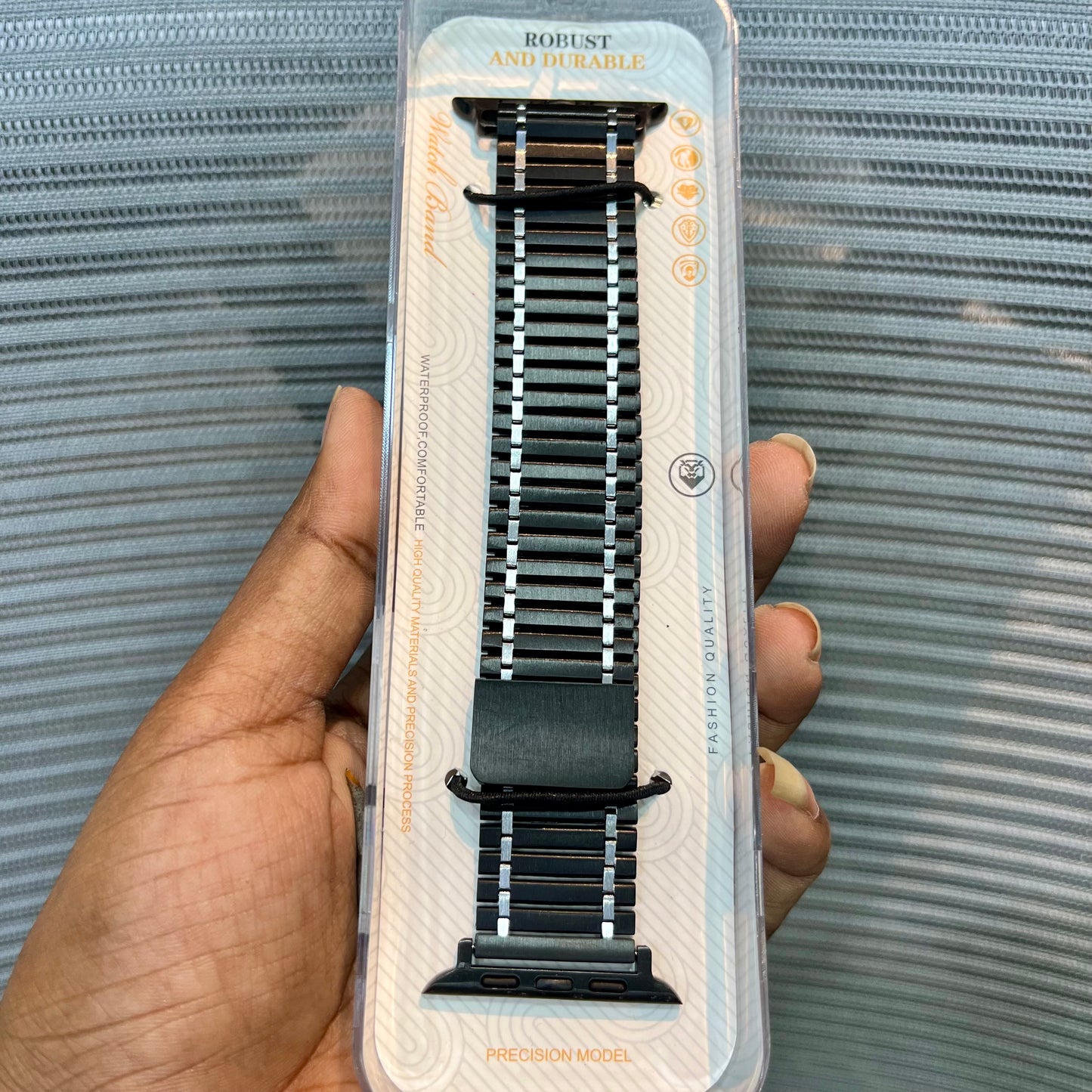 Magnetic Wave Metal Band iWatch Strap