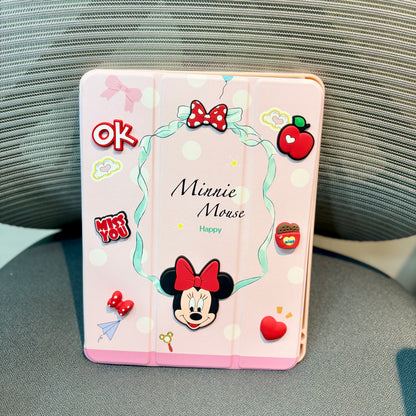 Minnie Mouse - 3D Cartoon Printed iPad Case