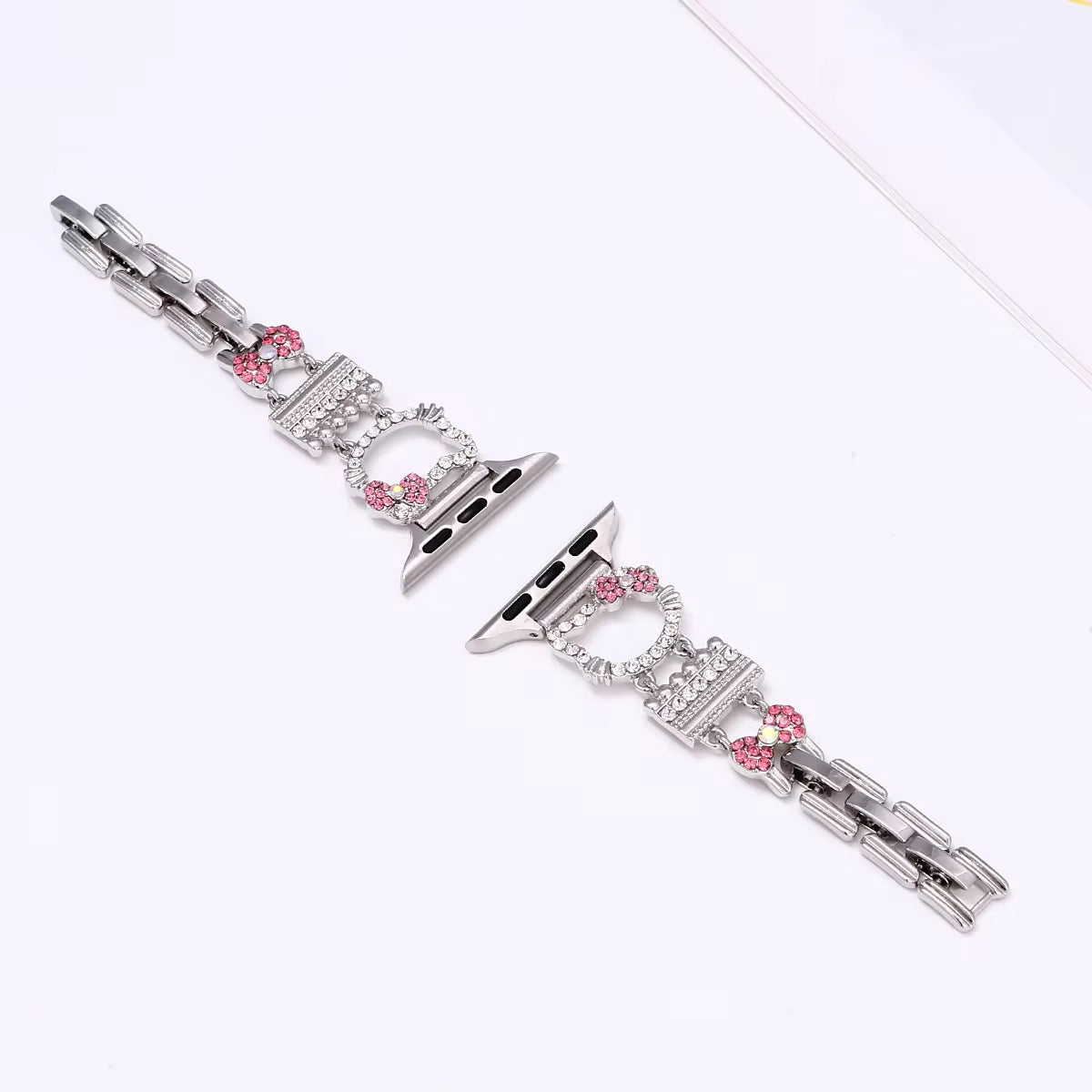 Diamond Kitty Apple Watch Strap / Band
