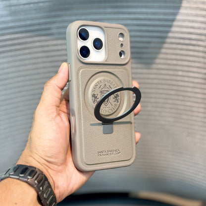 AristoStand MagSafe Leather Polo iPhone 17 Pro Max Case