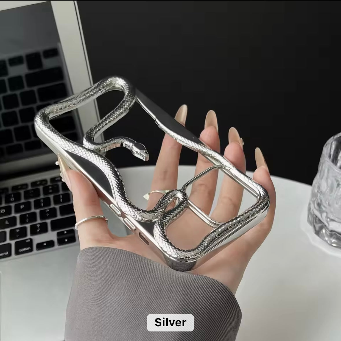 Fancy Snake Designer Soft Silicone Case for iPhone