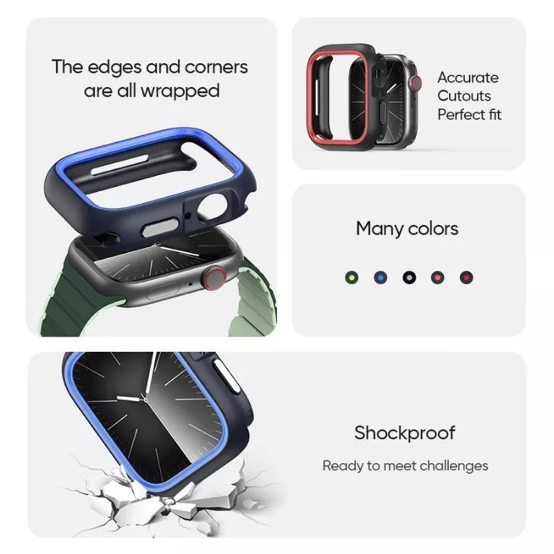 Protective Color Apple Watch Bumper Case for 41mm / 44mm / 45mm / 49 mm