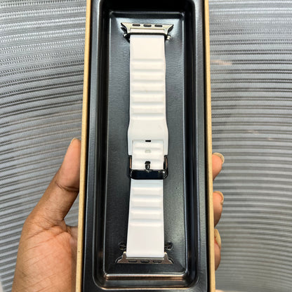 Silicone Elite Buckle Band For iWatch