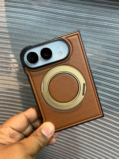 Leather stand iPhone Duo case