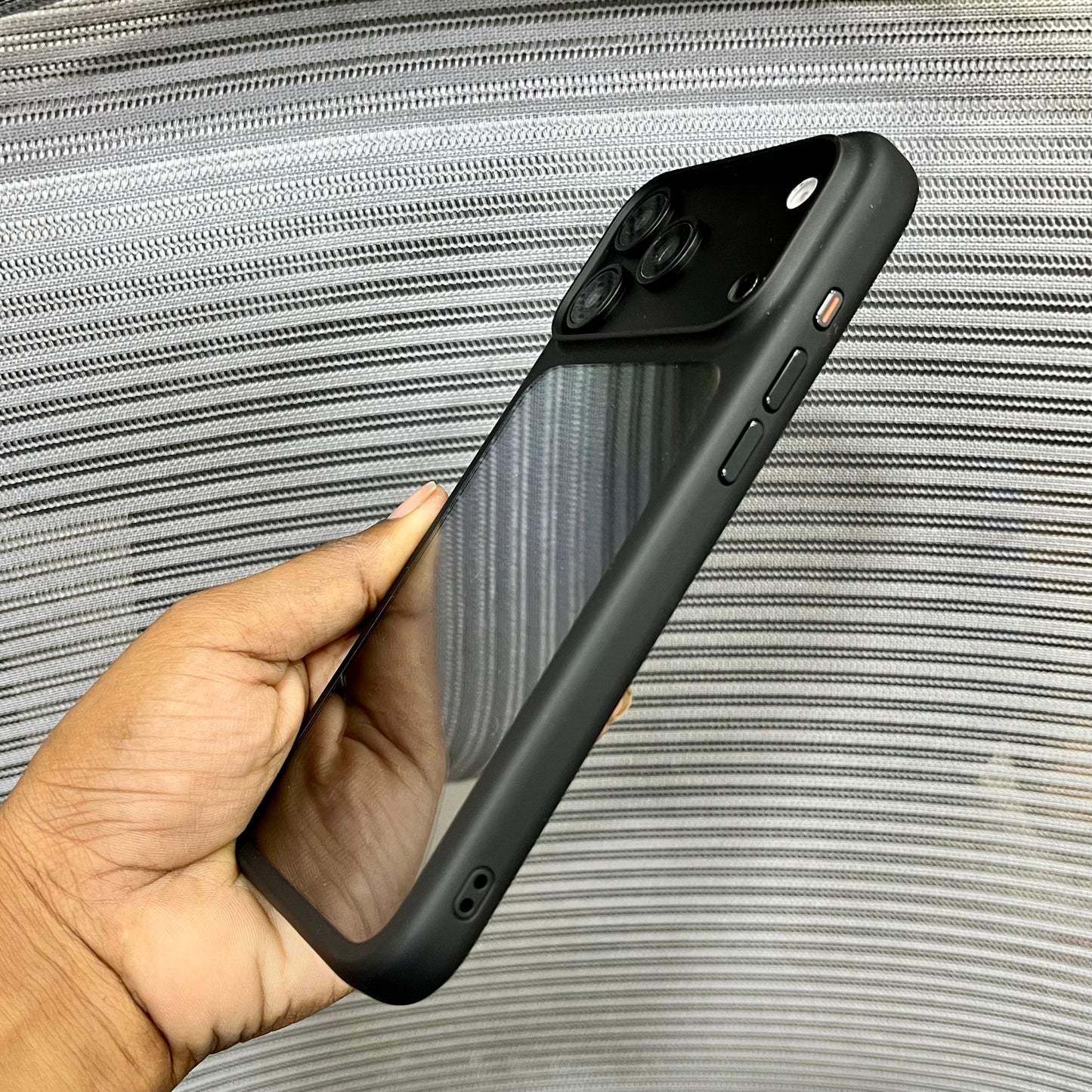 Side Border Crystal Shield iPhone 17 Pro Max Case