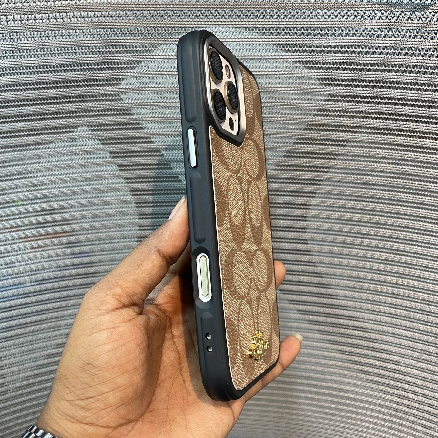 LogoLuxe Leather iPhone Case