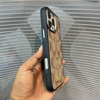 LogoLuxe Leather iPhone Case