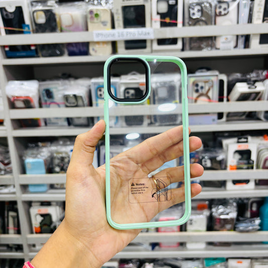 Transparent Color Border Case for iPhone 12 Pro Max