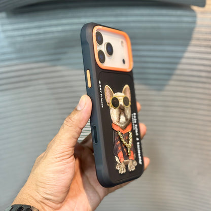 StitchPals Dog Embroidered iPhone 17 Pro Max Case