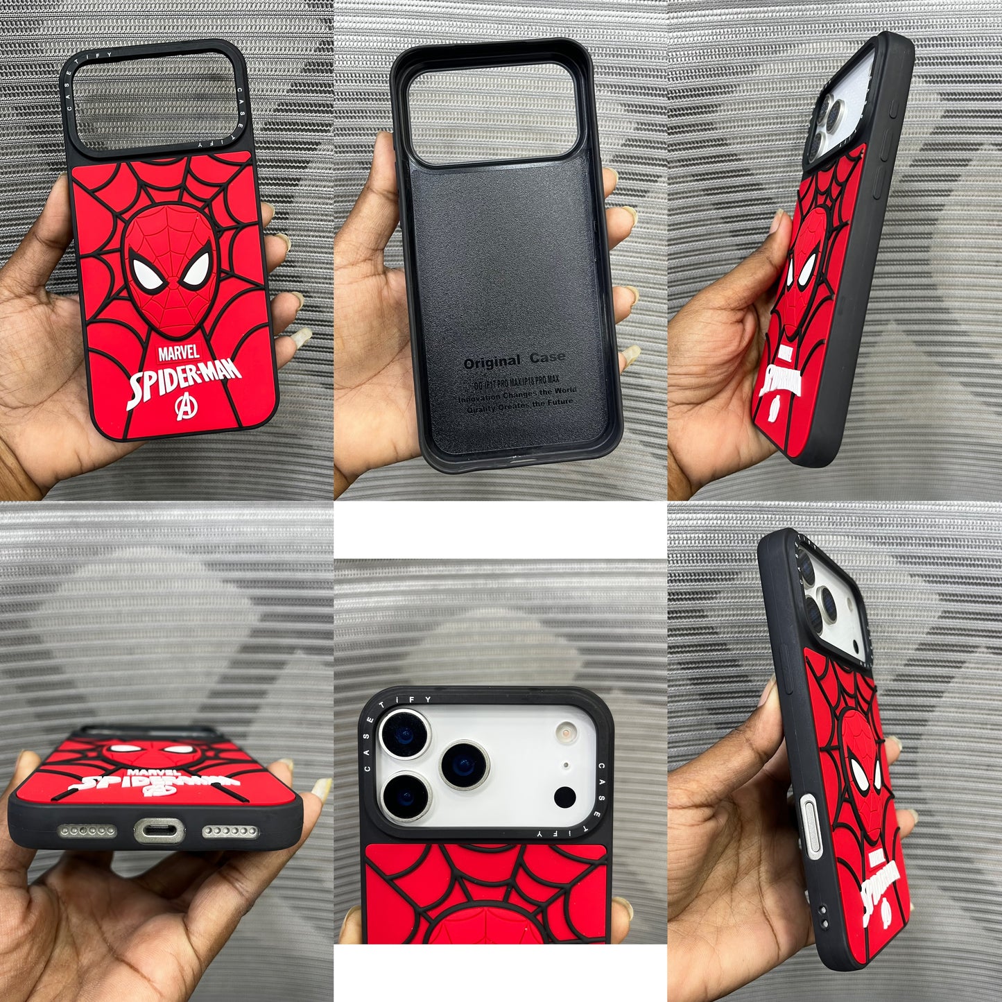 Premium 3D Embossed Printed iPhone 17 Pro Case