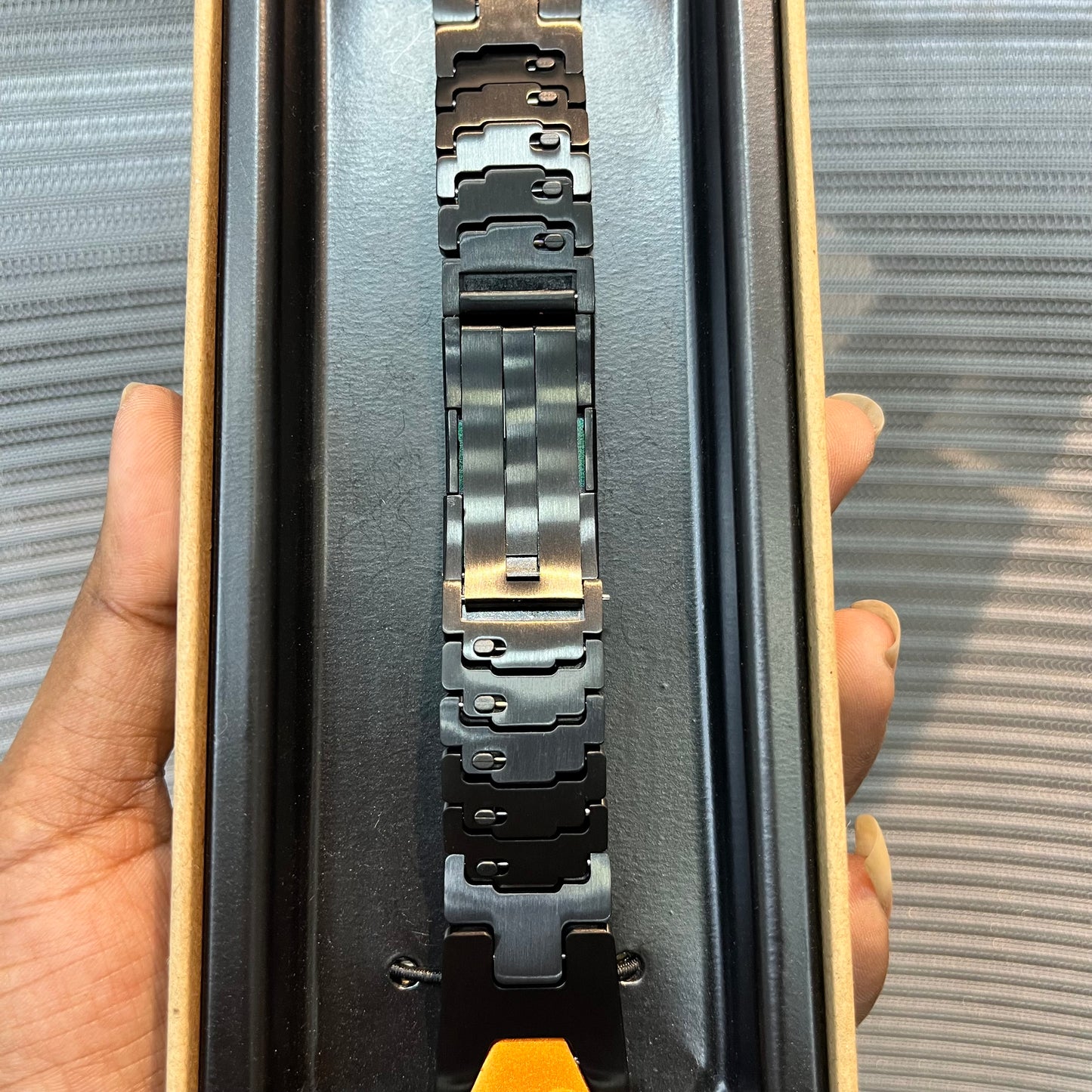 Premium Stainless Steel Press-Lock iWatch Strap