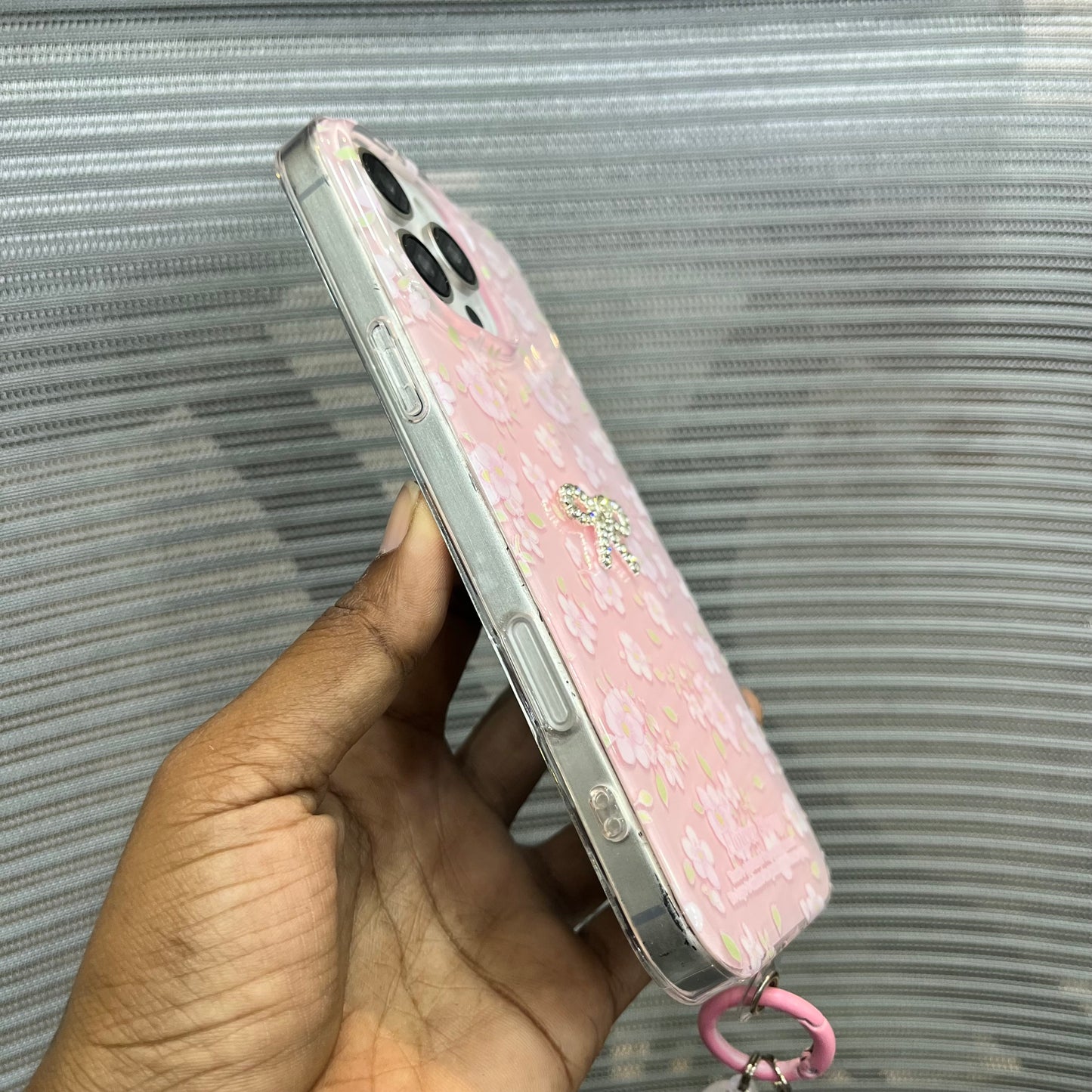 Floral Charm Clear iPhone 16 Pro Max Case
