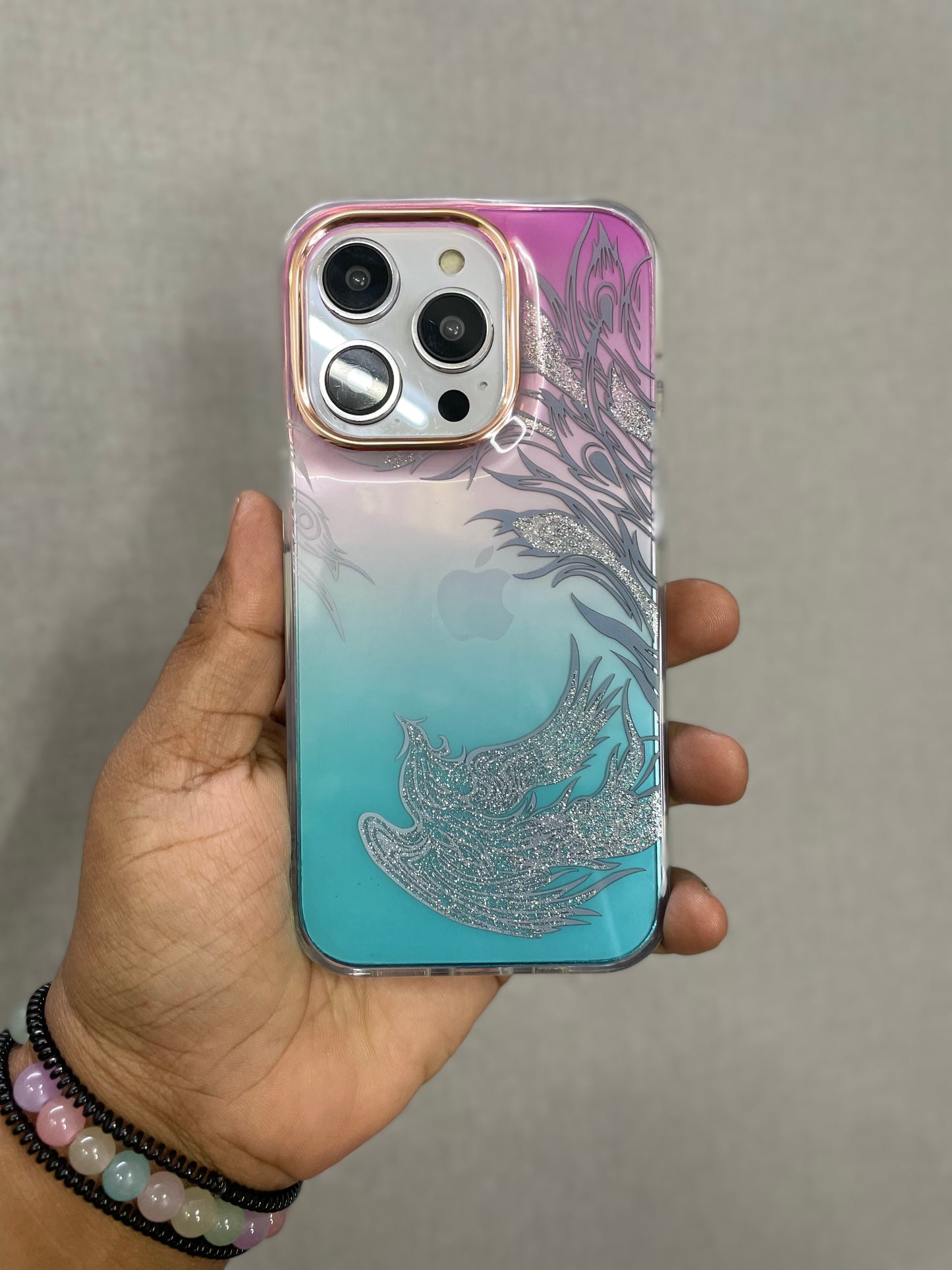 Floral Printed Gradient Case for iPhone