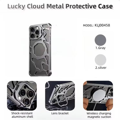 Premium Metal Case With Stand for iPhone