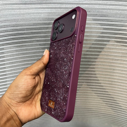 Sparkling Diamond-Cut Stone iPhone Case