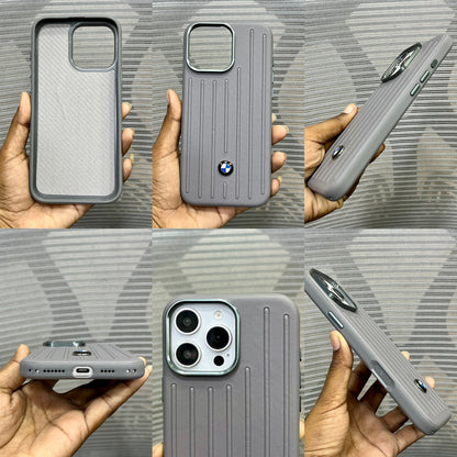 Leather Racing Logo iPhone 16 Series Case