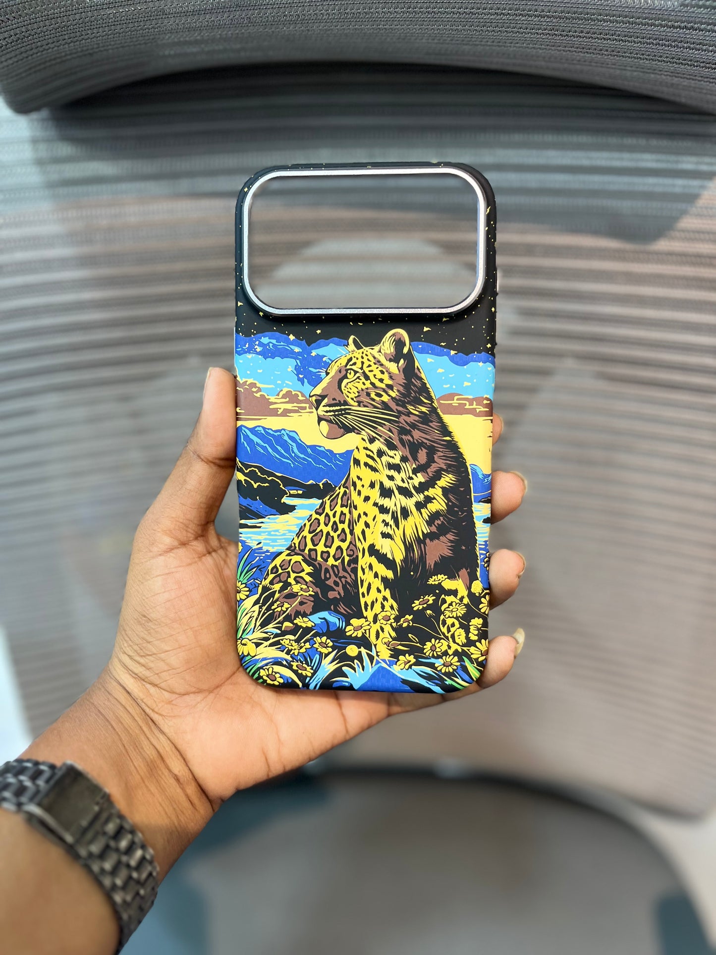 Embossed Cheetah Print MagSafe iPhone 17 Series Case