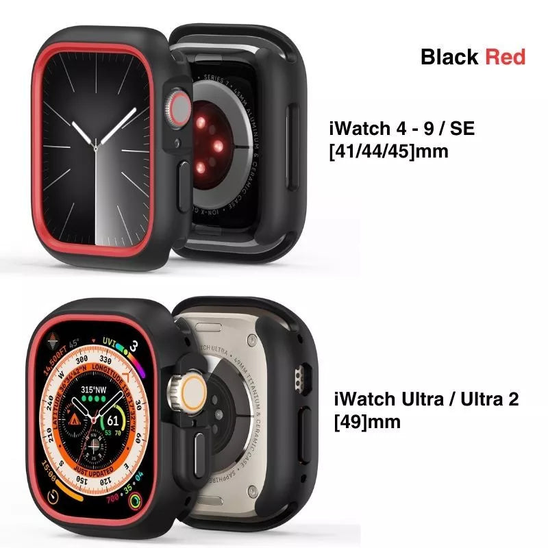 Protective Color Apple Watch Bumper Case for 41mm / 44mm / 45mm / 49 mm