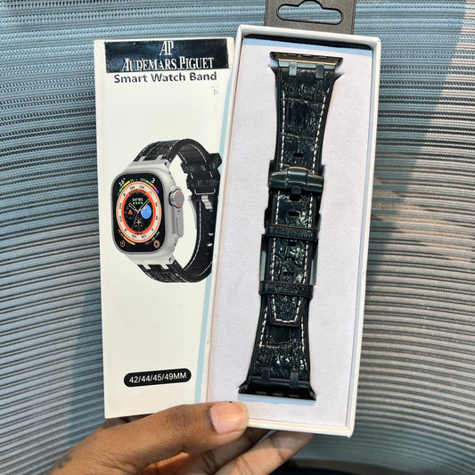Premium Leather Stitch Apple iWatch Strap