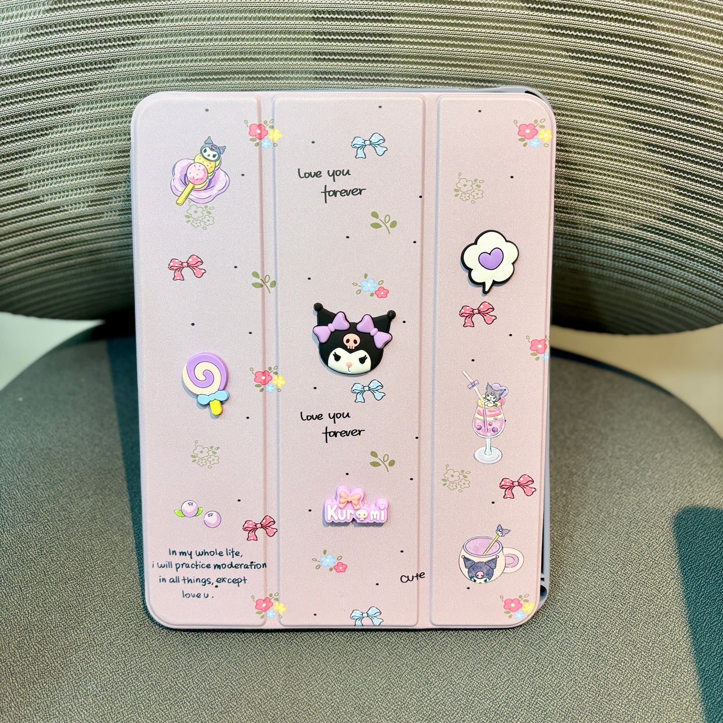 Kuromi - 3D Cartoon Printed iPad Case
