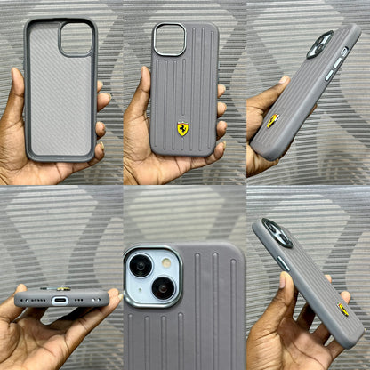 Leather Racing Logo iPhone 15 Case
