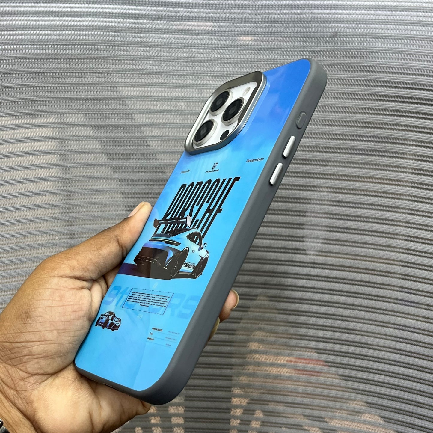 Glossy Car Print Protective iPhone 16 Series Case
