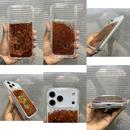 Good Vibes Only Liquid Glitter iPhone 17 Pro Max Case