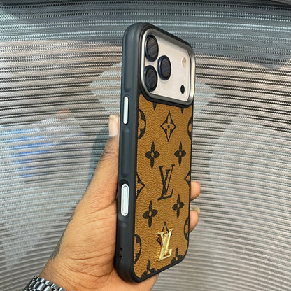 LogoLuxe Leather iPhone 17 Series Case