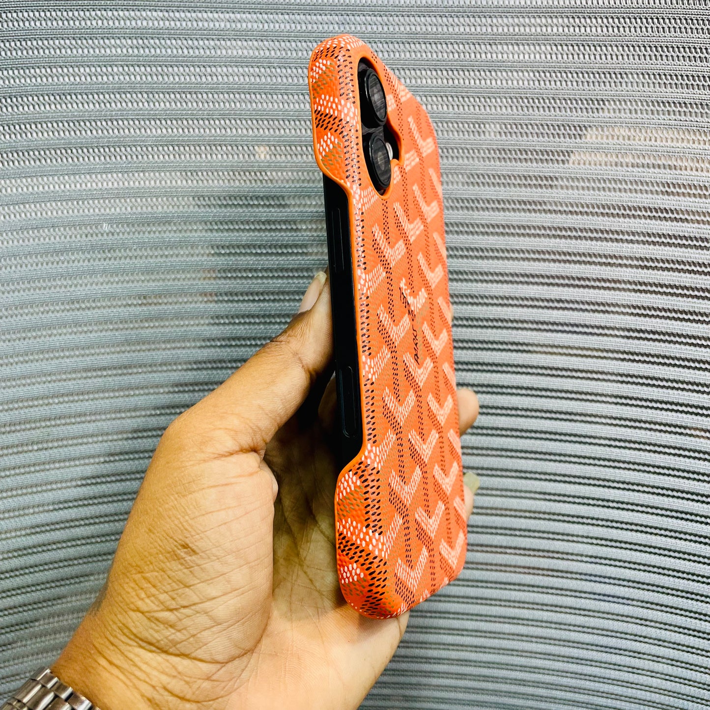 Luxe Printed Inner Fur iPhone 17 Case