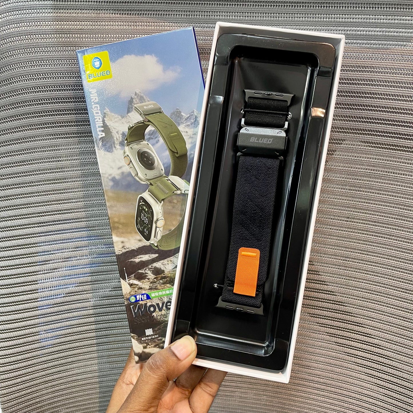 Woven Nylon Lock Watch Band